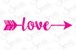 Arrow Love Cut File: A Graphic Design Asset for Crafts and Branding