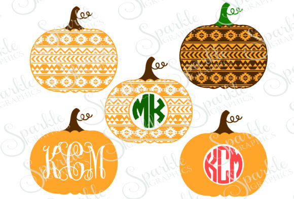 Aztec Pumpkin Cut File for Seasonal Graphics and Crafts
