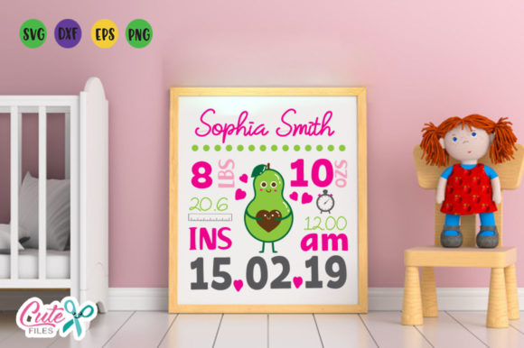 Baby Birth Announcement Template Avocado: A Crafts & Graphics Review