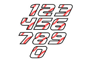 Baseball Font Number Logo: A Versatile Graphics and Logos Asset