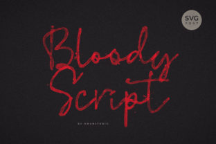 Bloody Script Fonts for Creative Script Amp Projects