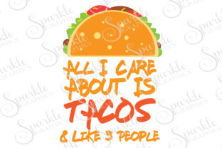 Funny Tacos Cut File Graphics for Crafts and Content