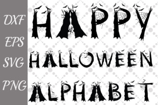 Halloween Alphabet Graphics for Crafts and Branding