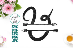 Monogram Letter V Graphics for Crafts and Custom Projects