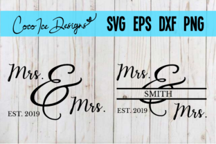 Mrs. Mrs. Wedding Anniversary Graphics for Crafts and Content