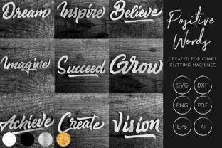 Positive Words Bundle: A Review for Graphics and Crafts Sellers